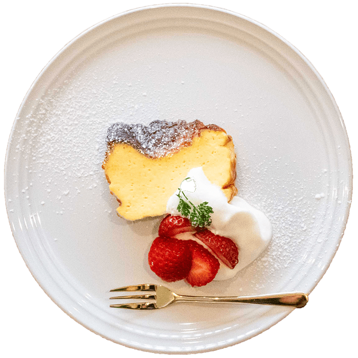 酒粕のバスクチーズケーキ